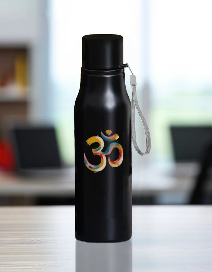 om printed water bottle
